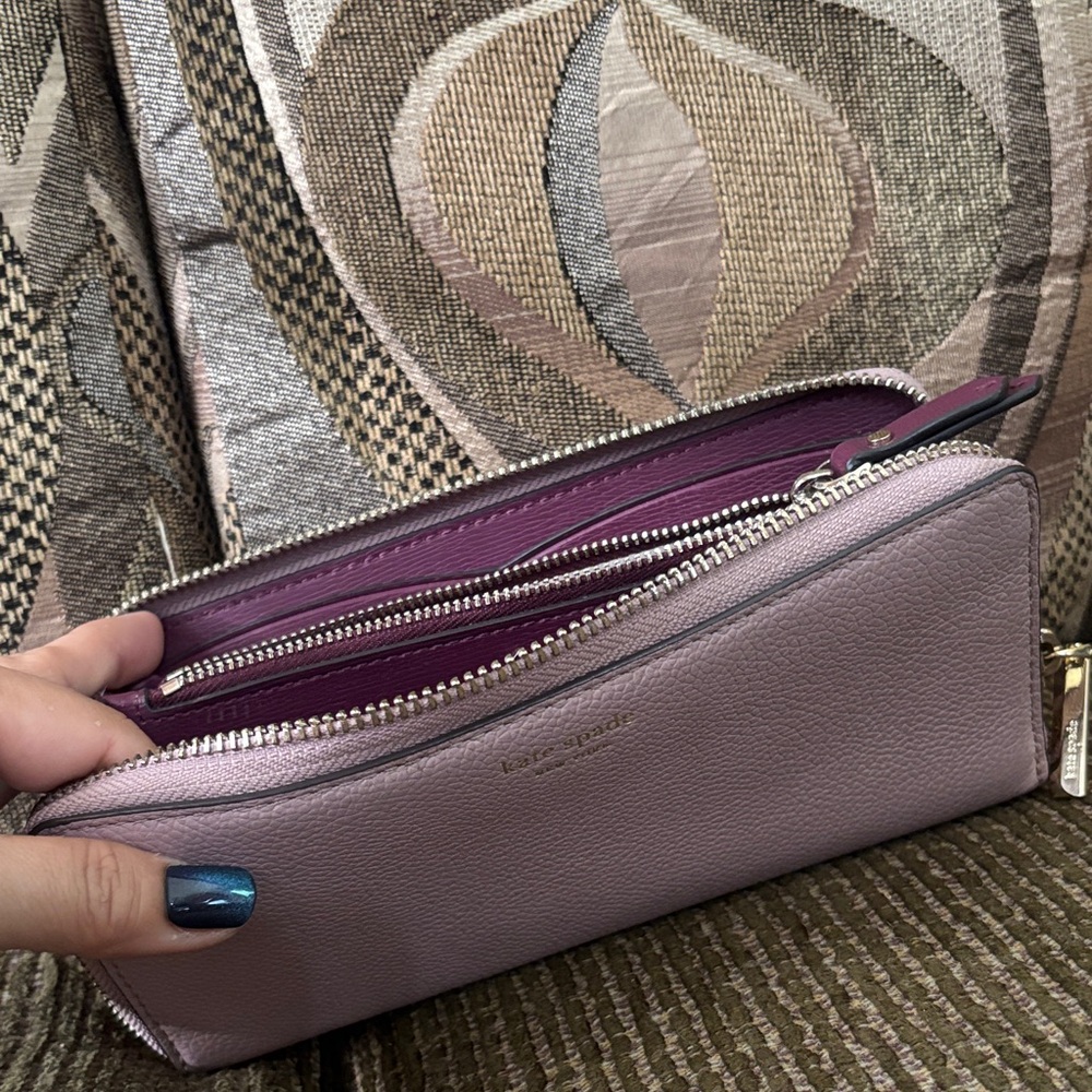 Kate Spade Purple Leather Wallet